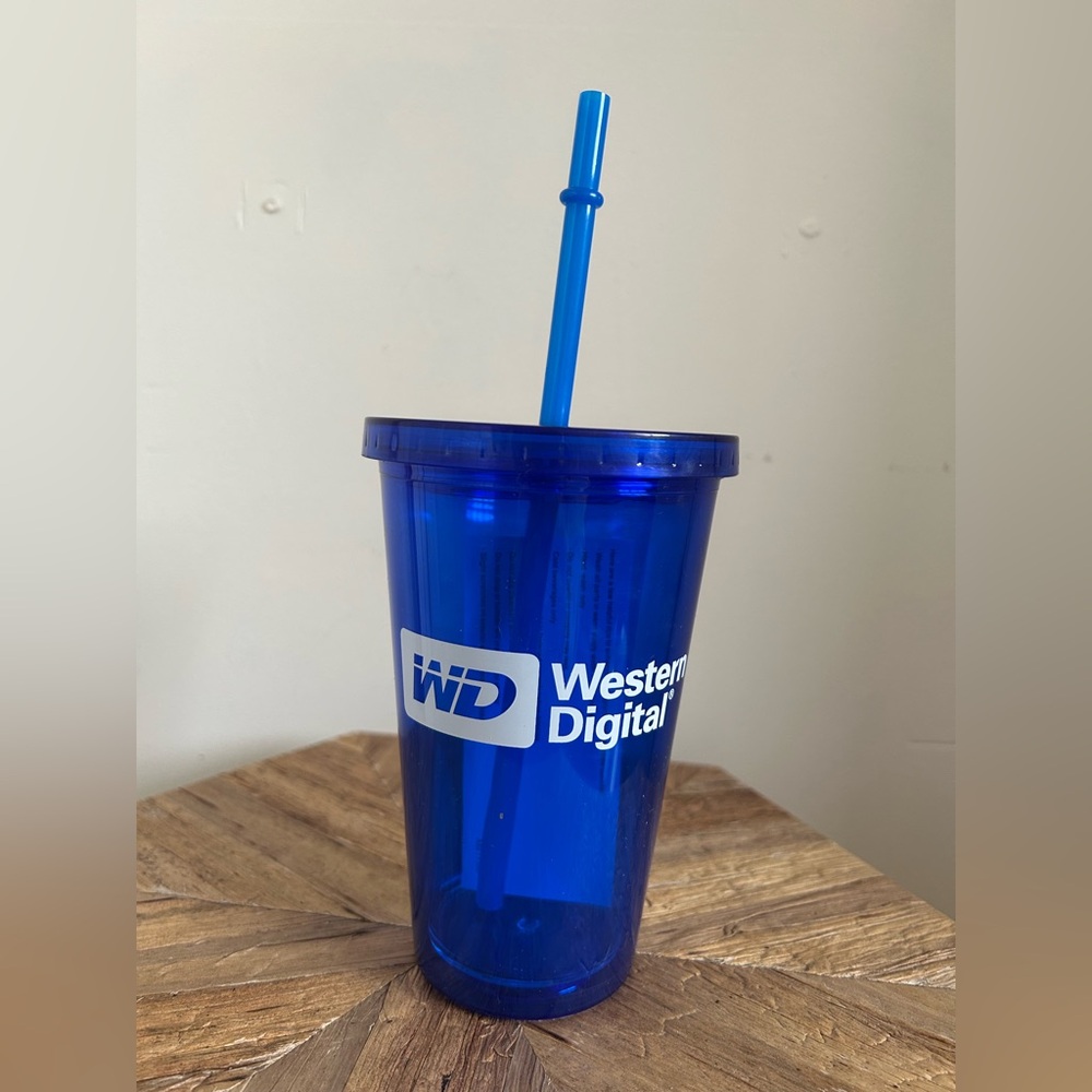 Western Digital Blue Tumbler with Straw